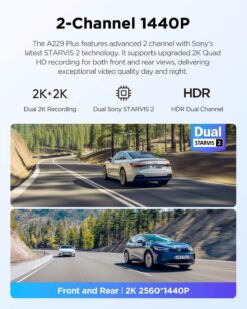 Viofo A229 Plus 2K 2 Channel Dash Cam4