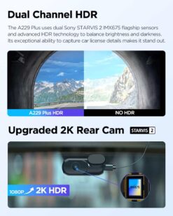 Viofo A229 Plus 2K 2 Channel Dash Cam5