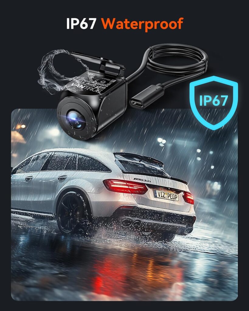 Vantrue Waterproof Rear Camera for E3 | N4 Pro | S1 Pro