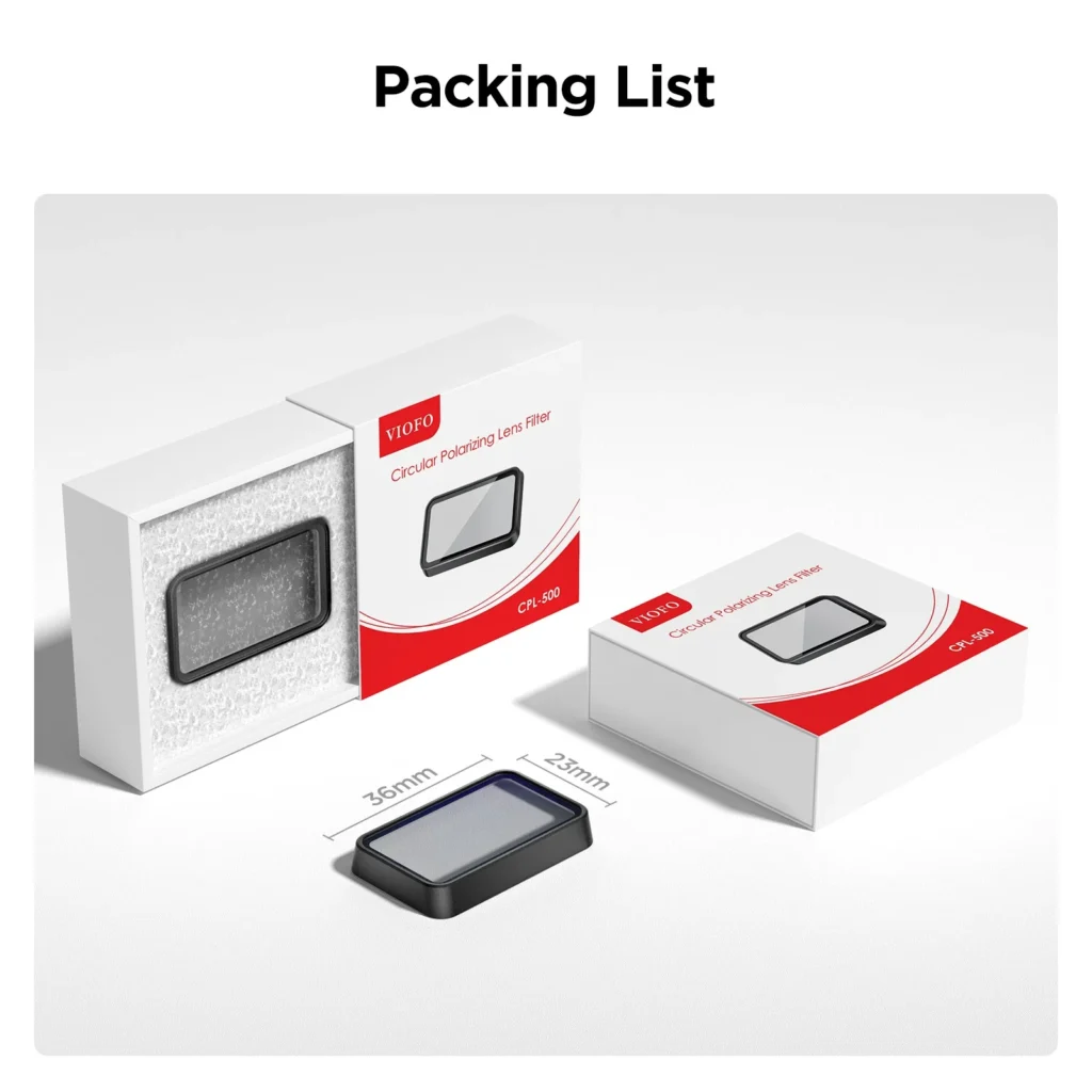 Viofo Rear CPL Filter for A329